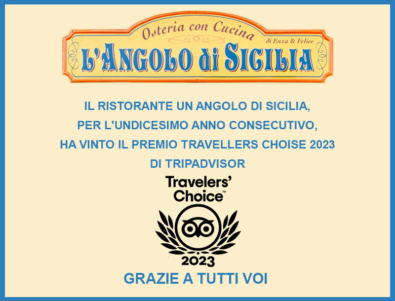 Travellers' Choise 2023 Ristorante Un Angolo di Sicilia